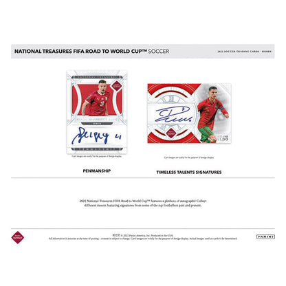 2022 Panini National Treasures FIFA Road To World Cup Soccer Hobby 4 Box Case